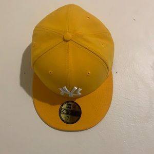 Yellow New York fitted hat